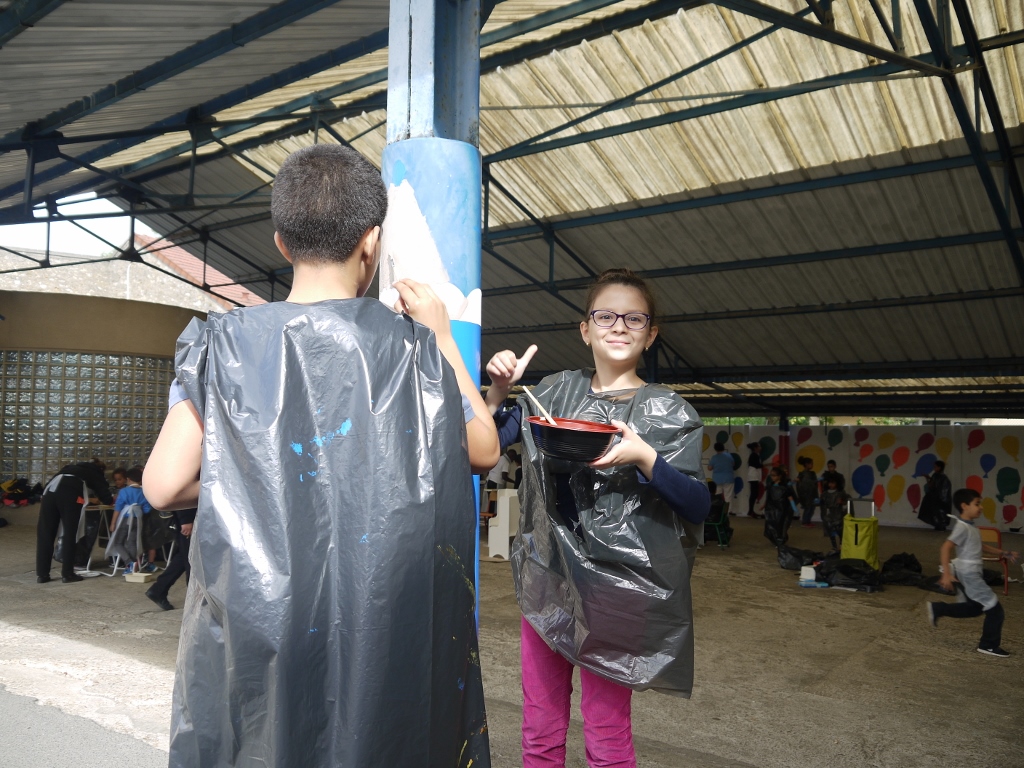 Ateliers Peinture sous le préau