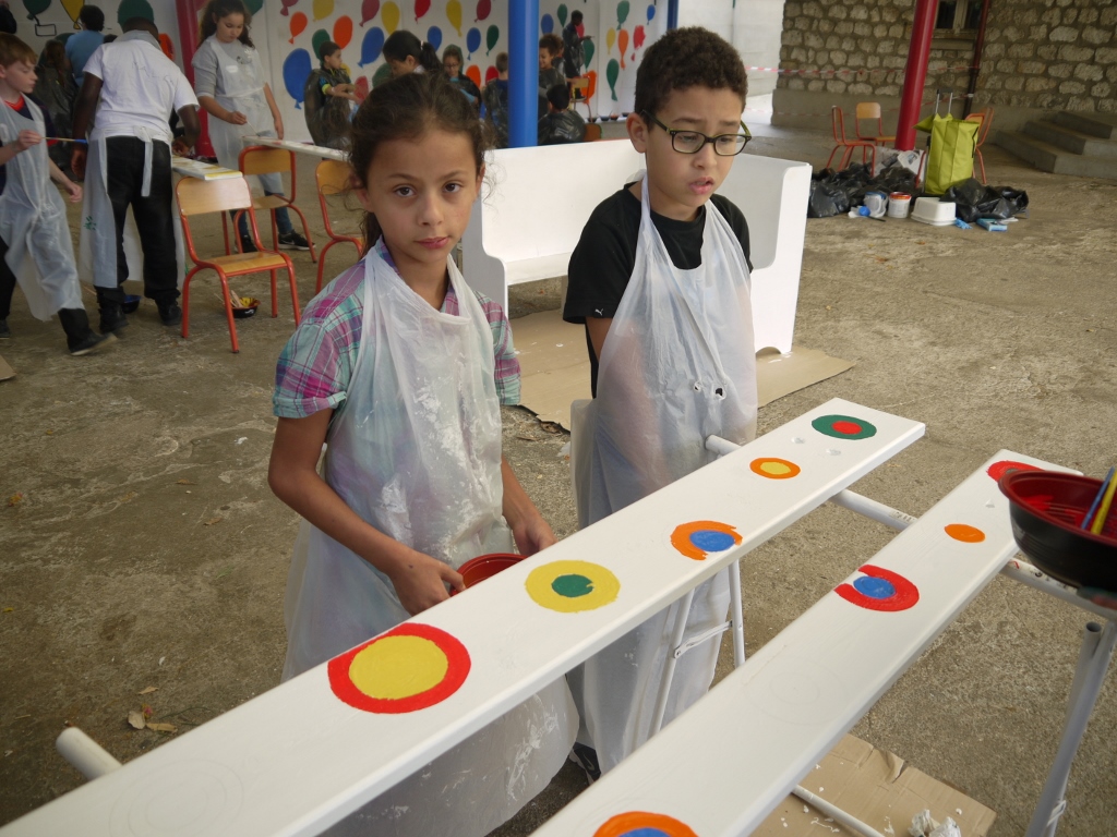 Ateliers Peinture sous le préau