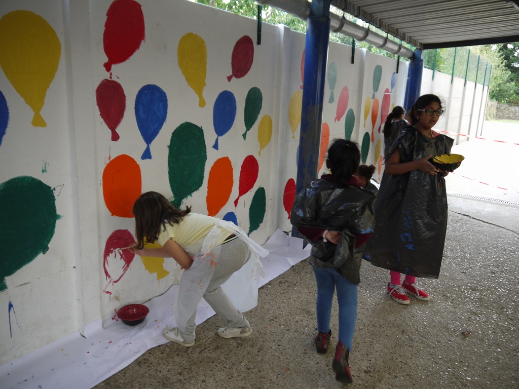 Ateliers Peinture sous le préau