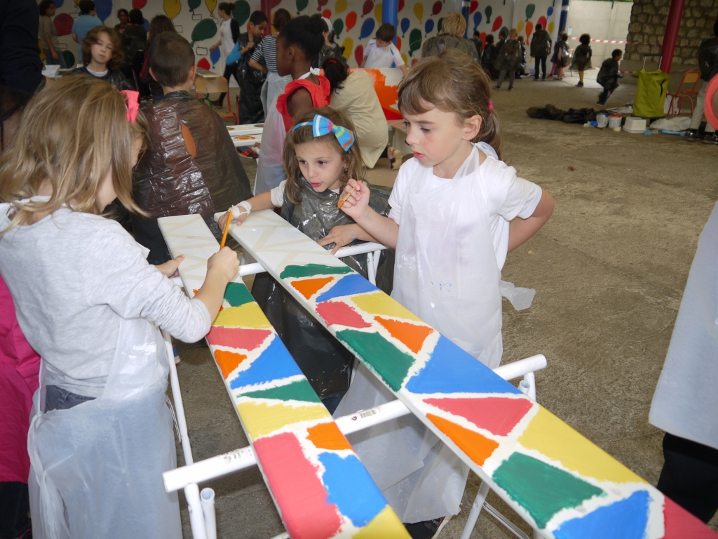 Ateliers Peinture sous le préau