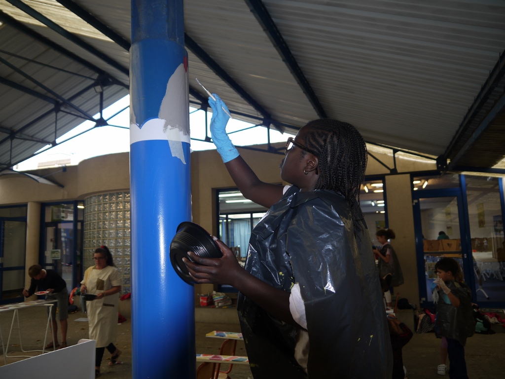 Ateliers Peinture sous le préau