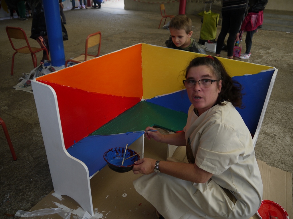 Ateliers Peinture sous le préau