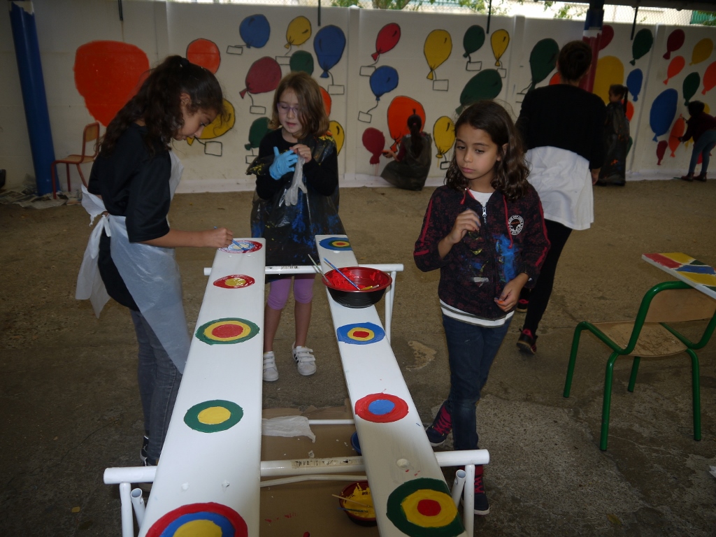 Ateliers Peinture sous le préau